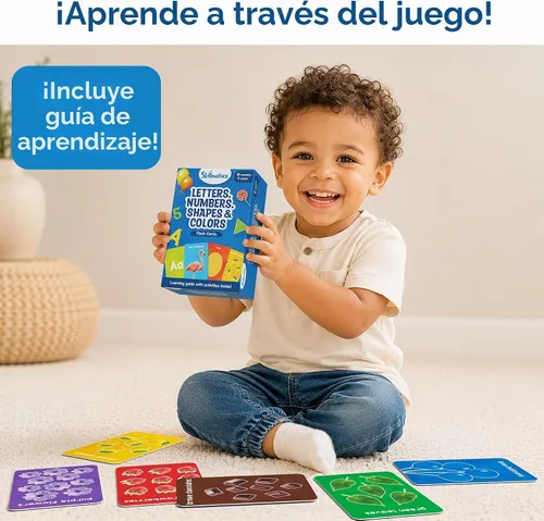 Vista 3 de Skillmatics Tarjetas flash para niños pequeños: letras, números, formas