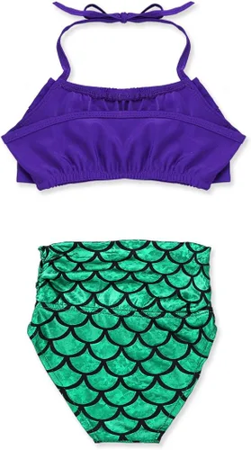 Vista 2 de YiZYiF - Traje de baño con cola de sirena, 2 piezas y 3 piezas