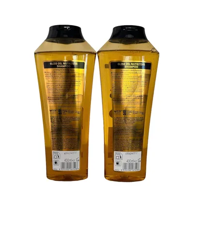 Vista 3 de Gliss Aceite de champú nutritivo 13.6 onzas (13.5 fl oz) (paquete de 2)
