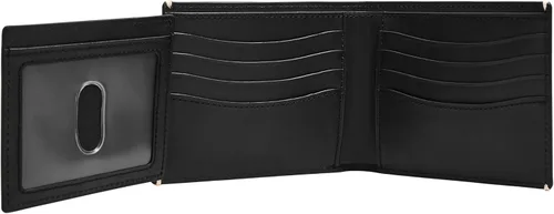 Vista 44 de Fossil Billetera plegable de cuero para hombre con ventana de identificación abatible para hombres