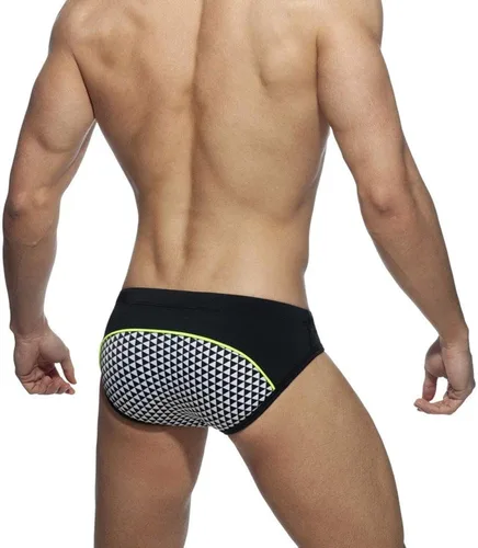 Vista 3 de UXH Traje de baño para hombre calzoncillos acolchado traje de baño masculino moda sexy natación bikini tabla playa surf nadar troncos