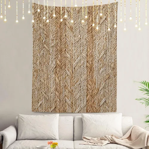 Vista 14 de Shrahala Retro Paint Abstract Tapestry, White Gold Oil Painted Work Rustic Wall Hanging Hd Print Polyester Backdrop For Dorm Room Bedroom 30 X 40 In