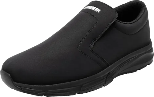 Vista 7 de LARN SAFETY Zapatos de trabajo para hombre, antideslizantes, impermeables, para cocina, chef, servicio de alimentos, restaurante, hospital