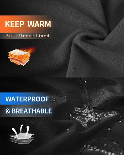 Vista 3 de Outdoor Ventures Chaqueta Softshell para mujer con capucha, forro polar, cálida, ligera, impermeable, aislada, cortavientos