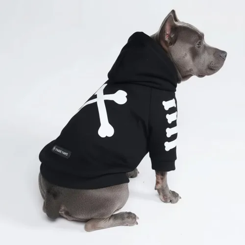 Vista 70 de Spark Paws Sudadera con capucha para perro, suéter de primera calidad para perros pequeños, medianos y grandes Trajes cálidos para bulldogs
