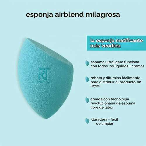 Vista 6 de Real Techniques Miracle - Esponja de maquillaje matificante para base