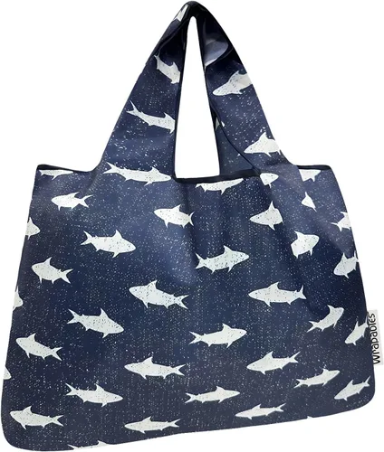 Vista 38 de allydrew Bolsas de comestibles reutilizables de nailon plegables grandes