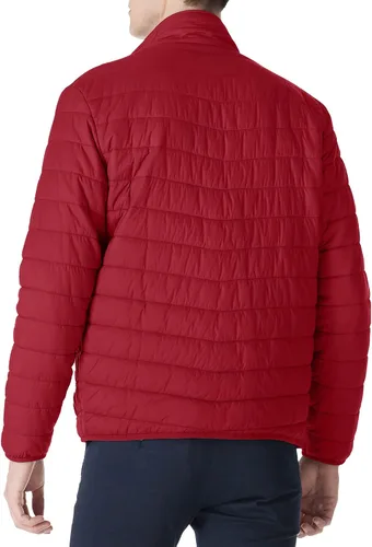 Vista 4 de Outdoor Ventures Chaqueta de invierno acolchada ligera y plegable para hombre, con aislamiento, para nieve, esquí, senderismo, viajes