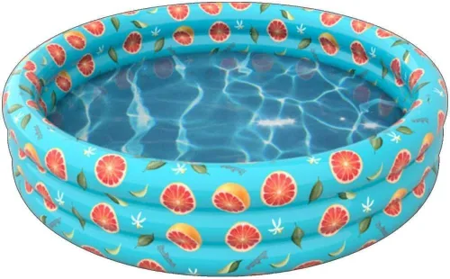 Vista 7 de PoolCandy Flotadores inflables para piscina, tumbonas, sillas de sol y piscinas de sol con estampado de pomelo