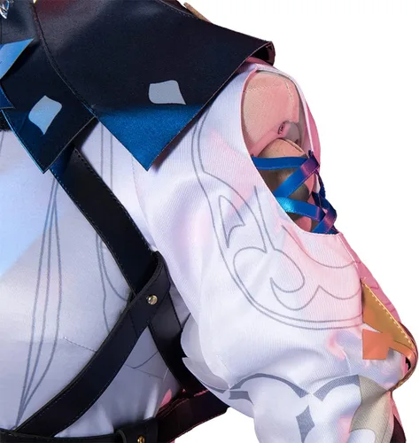Vista 9 de Genfeli Disfraz de cosplay de Genshin Impact Eula Cosplay conjunto completo de juego de rol, trajes de Halloween - S