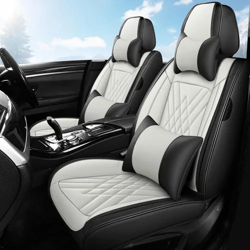 Vista 20 de Fundas de Asientos Compatibles con Toyota Corolla 2015-2026 Funda de Asiento de Automóvil de Cuero, Elegante Impermeable Transpirable Fácil