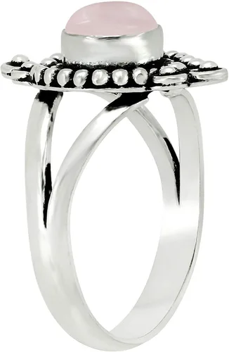 Vista 2 de Anillos hechos a mano con piedras preciosas naturales de estilo nativo americano de 1.80 quilates para mujeres, chapado en plata 925, hecho a mano
