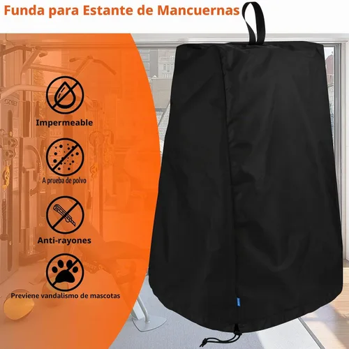 Vista 5 de Xxerciz Funda protectora para mancuernas con marco A, portátil, a prueba de polvo, impermeable, antiarañazos, para gimnasio en casa