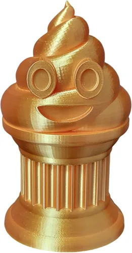 Vista 11 de Znet3D Trofeo de emoji Family Poop – Premio o regalo perfecto – Hecho a mano con fabricación aditiva – 6, 4, 3, 2 pulgadas de alto, con un emoji