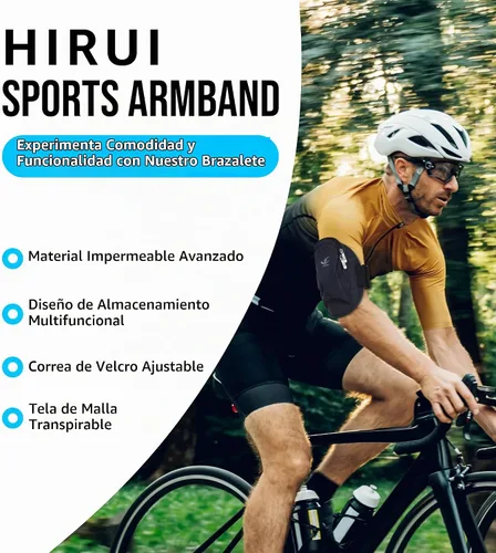 Vista 2 de HiRui Soporte universal cómodo para teléfono, pulsera ajustable para ejercicio, compatible con iPhone 17/16/15/14/Plus/Pro Samsung Galaxy todos