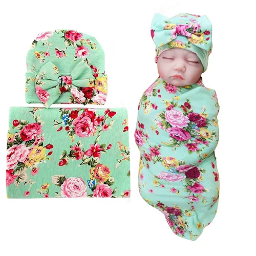 Vista 16 de DRESHOW BQUBO - Conjunto de gorro de algodón para bebé, manta para recién nacido, con orejas de oso, tarjeta de anuncio de nacimiento de madera