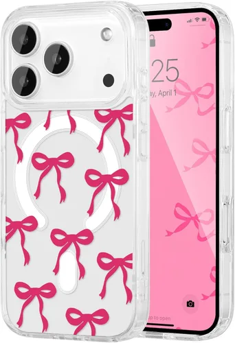Vista 51 de UEEBAI - Funda magnética para iPhone 11, diseño de lazo, compatible con MagSafe, funda transparente delgada inalámbrica, antiamarilleo, a prueba