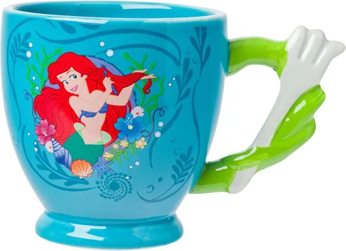 Vista 29 de Silver Buffalo Disney Alicia en el país de las maravillas Taza de té apiladas de cerámica esculpida en 3D, 20 onzas (591.4 ml)