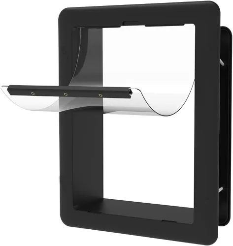 Vista 11 de Hakuna Pets Puerta esencial para mascotas, grande, color negro