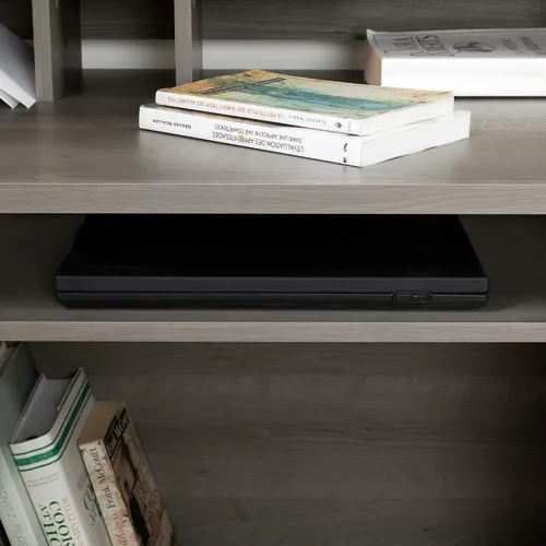 Vista 7 de South Shore Versa - Escritorio para computadora con gabinete, arce gris