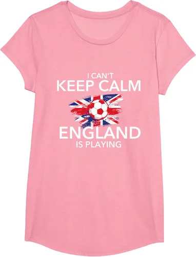 Vista 68 de I Can't Keep Calm England Is Playing - Camiseta para amantes del fútbol, Negro