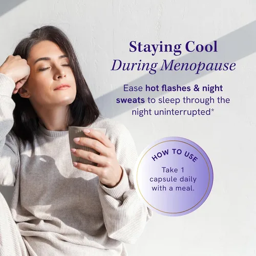 Vista 3 de Suplementos para la menopausia para mujeres, sofocos y sudores nocturnos, equilibrio hormonal, alivio de la menopausia para mujeres y apoyo