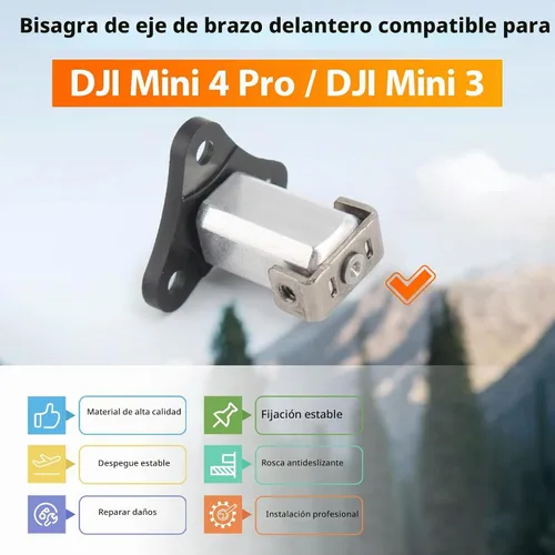 Vista 4 de Reemplazo del eje del brazo delantero para DJI mini 4 pro/Mini 3 bisagras de brazo delantero eje de brazo para DJI mini 4 Pro Drone Accesorios