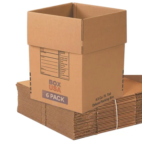 Vista 15 de BOX USA Cajas de cartón corrugado de 15 x 10 x 6, medianas de 15 pulgadas de largo x 10 pulgadas de ancho x 6 pulgadas de alto, paquete de 25