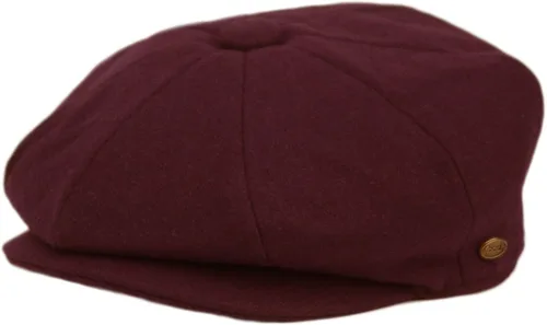 Vista 17 de Sombrero clásico de 8 paneles de mezcla de lana Newsboy Snap Brim Collection para hombre