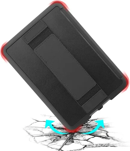 Vista 4 de Funda para Kindle Paperwhite 5 (se adapta a la nueva 11ª generación 2021) - Funda resistente a prueba de golpes con correa de mano (negro)