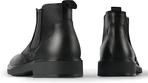 Vista 4 de Cliduli Botas Chelsea hechas a mano para hombre, cómodas botas de cuero genuino