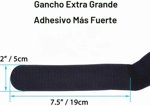 Vista 7 de Wisdompro Paquete de 4 correas de amarre extragrandes de 2 x 37 pulgadas de gancho y bucle resistentes