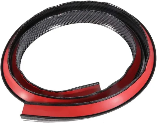 Vista 8 de Recorte de arco de rueda de fibra de carbono - Tira de cejas negra para la mayoría de los autos