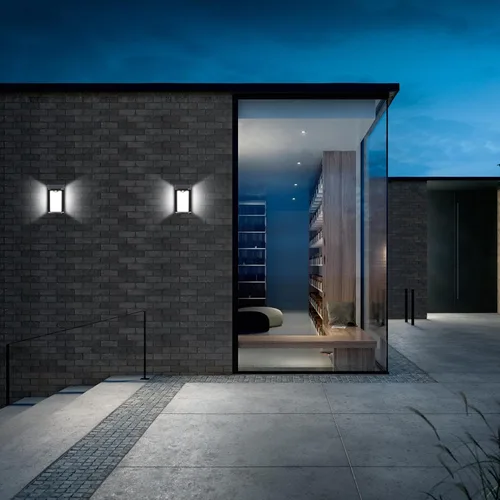 Vista 4 de Luces solares de movimiento para exteriores, 2 modos de iluminación, IP54 impermeable, encendido/apagado automático, inalámbrico, adecuado
