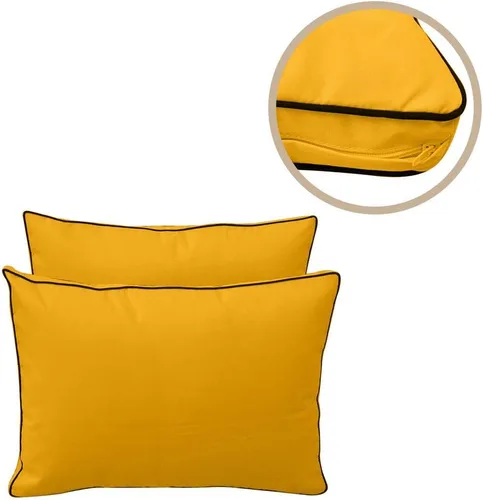 Vista 4 de *Solo funda*-Estilo 1 funda de almohada para colchón de exterior con ribete de contraste para cuna-AD108