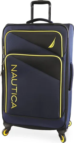 Vista 4 de Nautica Emry - Juego de equipaje de 2 piezas, Azul marino, amarillo, Nautica Emry - Juego de equipaje de 2 piezas
