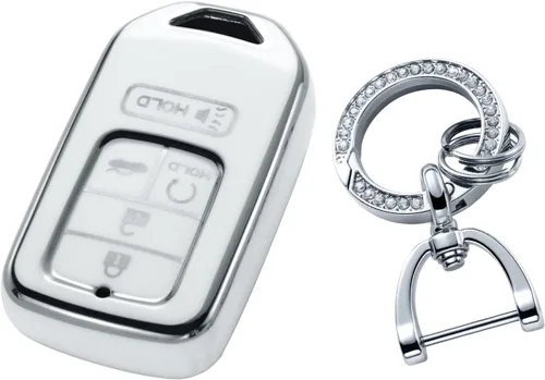 Vista 6 de YO&YOYE Funda para Llavero de TPU con Anillo para Llaves
