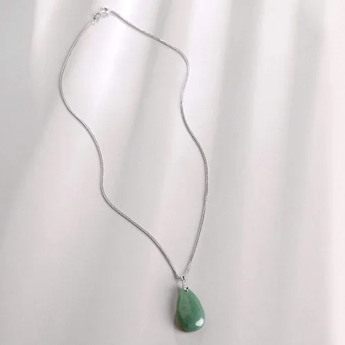 Vista 6 de iSTONE - Collar de plata de ley 925 con dije de lapislázuli para mujer, piedra preciosa natal con cadena de plata de 18 pulgadas