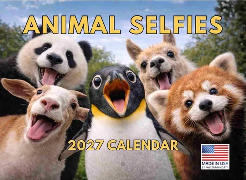 Vista 76 de Calendario mensual de pared de alpaca 2025 Fabricado en Estados Unidos