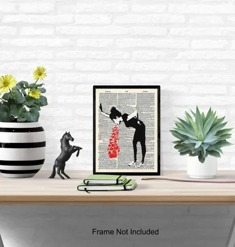 Vista 4 de Banksy Graffiti Dictionary Art - Impresión fotográfica de 8 x 10 pulgadas, regalo único y genial para fanáticos de los murales urbanos, habitación