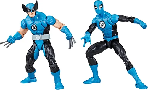Vista 2 de Marvel Legends Series Wolverine and Spider-Man, Fantastic Four Comics - Figura de acción coleccionable de 6 pulgadas, paquete de 2 Marvel Legends