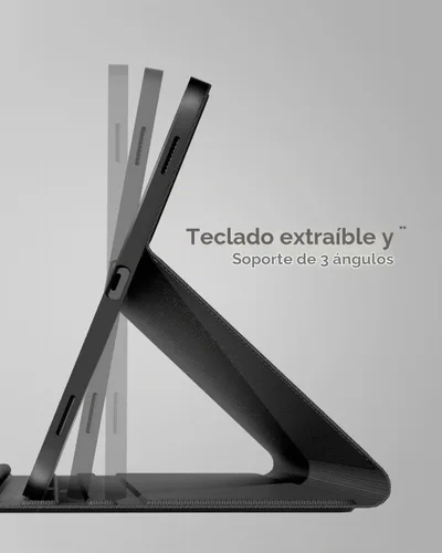 Vista 5 de Doohoeek Funda de teclado para Samsung Galaxy Tab S10 Lite de 10.9 pulgadas 2025 / S10 FE / S9 FE / S9, teclado Bluetooth con trackpad