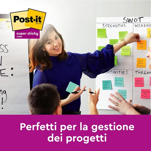 Vista 9 de Post-it Dispensador de notas Z, paquete de 2 almohadillas, 45 hojas por bloc, 2.992 in x 2.992 in, color turquesa, para una cómoda dispensación