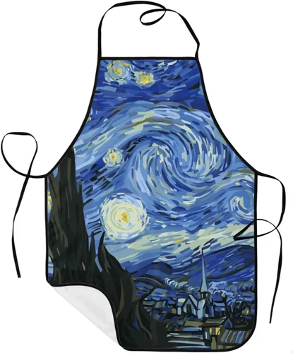 Vista 27 de Sigouyinei Delantales para mujeres con bolsillos, delantal para hombres, delantal adecuado para chefs camareros, técnicos de uñas para hornear