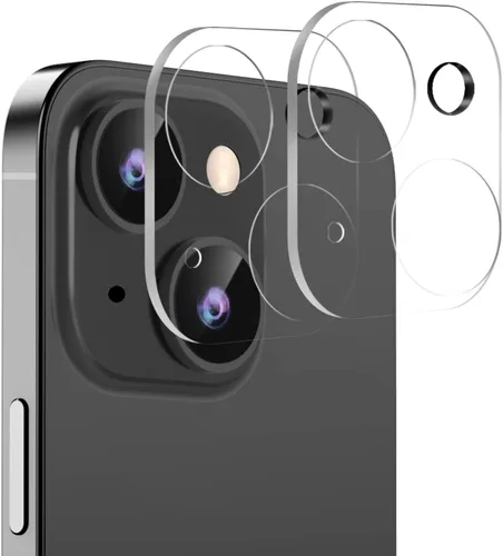 Vista 8 de [Púrpura] Cubierta completa de metal + protector de lente de cámara de vidrio templado para iPhone 14/14 Plus, funda de pantalla de lente de cámara
