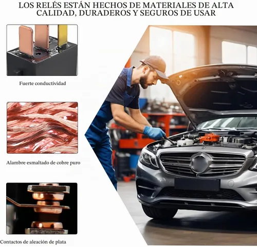 Vista 4 de Yourkar - 1 relé de CA para automóvil, G8HL-H71-12VDC, 4 pines de CA y relés de arranque, relés de arranque de múltiples relés de potencia