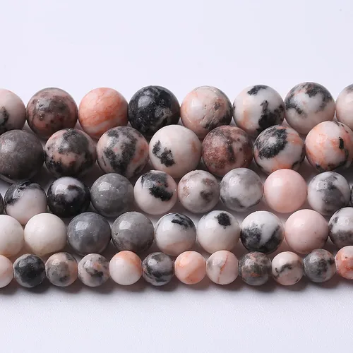 Vista 11 de 36 piezas de cuentas sueltas de espacio de jade de epidoto verde y rojo natural de 10 mm, cuentas redondas para hacer joyas DIY, collares, pulseras