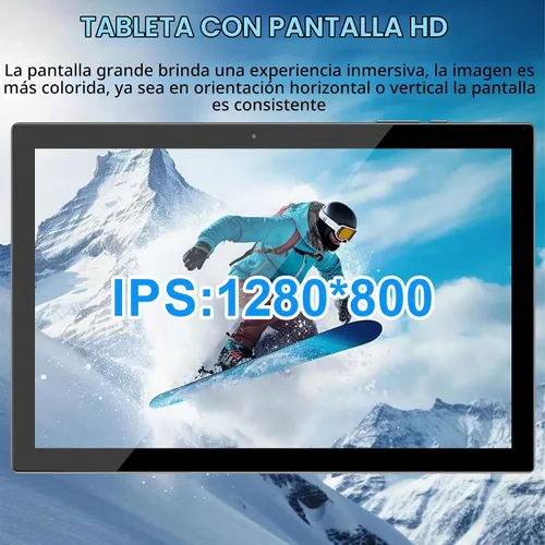 Vista 5 de Tablet Android 15, tabletas 2 en 1 de 10 pulgadas con teclado, 18 GB de RAM 128 GB ROM 2 TB Expand, CPU de cuatro núcleos de 2.0 GHz, 5G WiFi 6