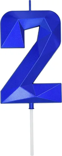Vista 96 de DERVENTA Vela Grande de Cumpleaños Número 3D Verde Luminoso de 3.7 Pulgadas Celebración de Fiesta Aniversario Decoración Adorno para Pastel 1 Pieza