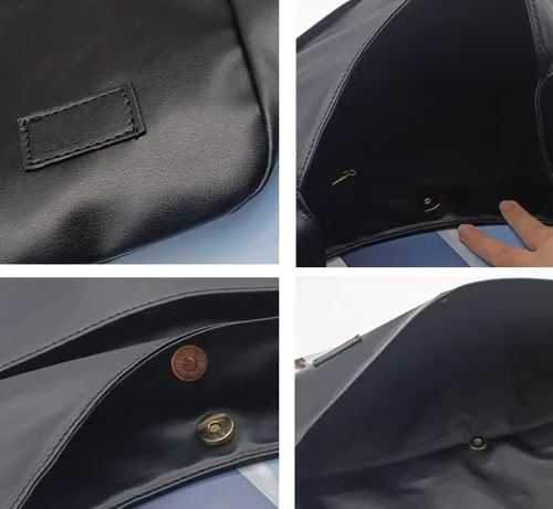 Vista 6 de Bolso de hombro Bolso grande de cuero sintético